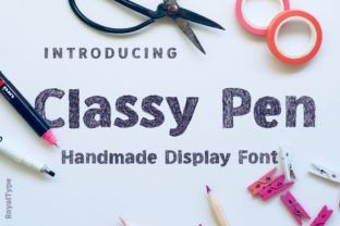 Classy Pen: Elevate Your Editorial Design with This Unique Font