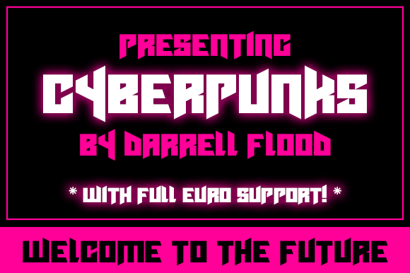 Cyberpunks Font: Abstract Display Typography for Digital Campaigns