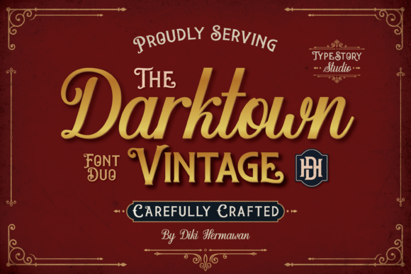 Darktown Font: Vintage Display Type for Small Business Branding