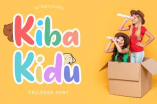 Enhance Your Brand with Kiba-Kidu: A Charming Display Font