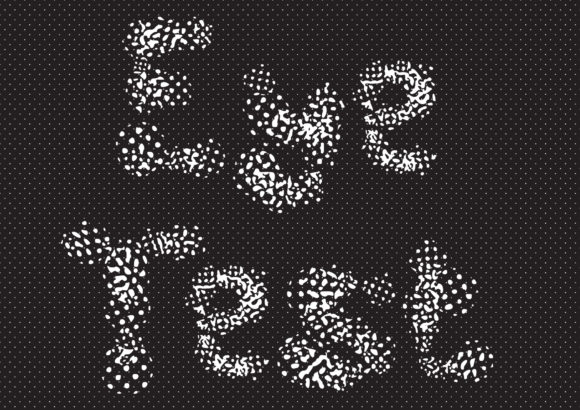 Eye Test Font for Unique Handmade Craft Projects