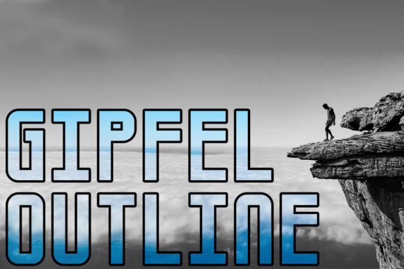 Gipfel Outline Font: Bold Display Type for Editorial Layouts