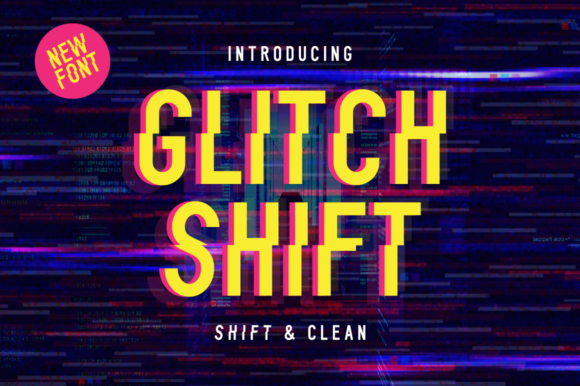 Glitch Shift Font: Bold Display Type for Makers