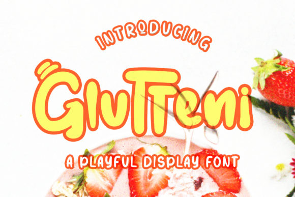 Glutteni Font: Playful Display Typography for Editorial Design