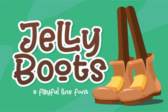 Jelly Boots Font: Cute Display Type for Handmade Labels