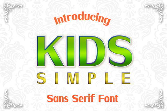 Kids Simple Font for Versatile Craft Projects