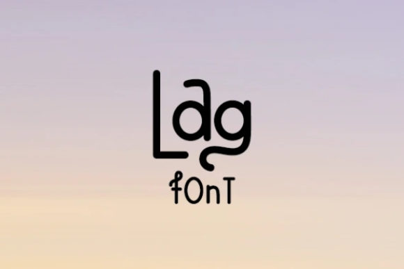 Lag Font: Playful Display Typography for Crafters