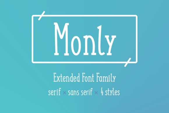 Monly Font: A Playful Display Typeface for Small Business Branding