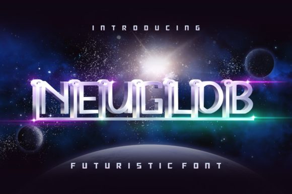 Neuglob Font: Abstract Display Typography for Web Design