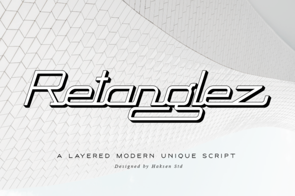 Retanglez Font Review: Abstract Shapes for Brand Identity