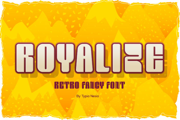 Royalize Font: Retro Display Type for Handmade Crafts