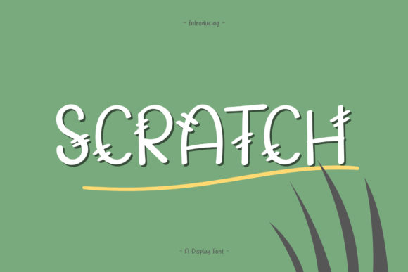 Scratch Font: Playful Display Type for Kids Campaigns
