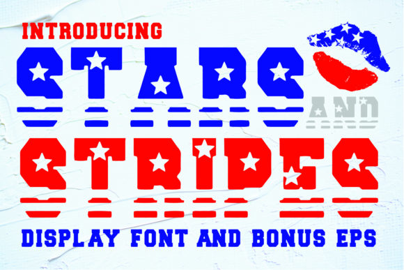 Stars and Stripes Font for Patriotic Small Business Branding