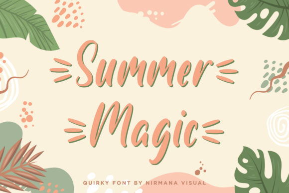 Summer Magic Font: Friendly Handwritten Type for Small Business Branding