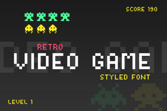 Video Game Font: Abstract Display Type for Digital Campaigns