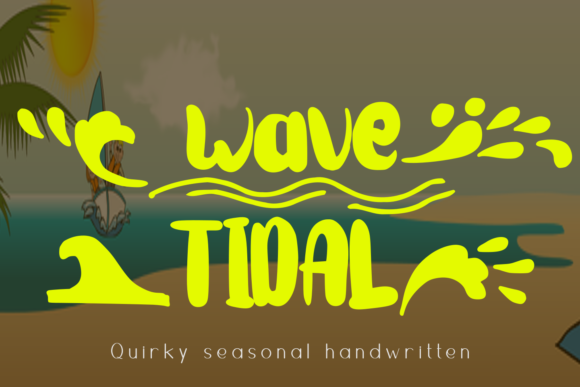 Wave Tidal Font: Sweet and Chunky Display Type for Digital Campaigns