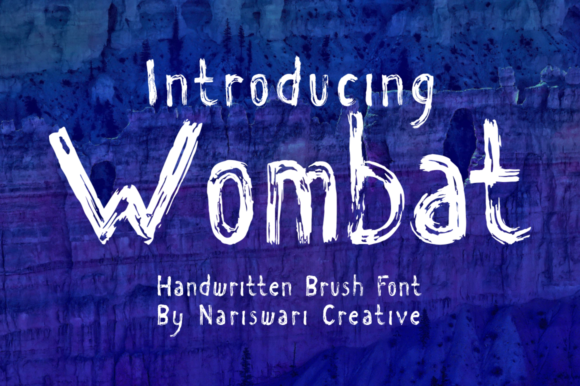 Wombats Font: Modern Brush Display for Editorial Design